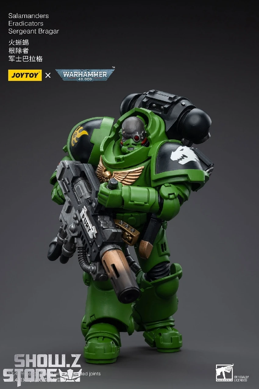JoyToy Source 1/18 Warhammer 40K Salamanders Eradicators Sergeant Bragar 6 JoyToy Source 1/18 Warhammer 40K Salamanders Eradicators Sergeant Bragar - Image 6