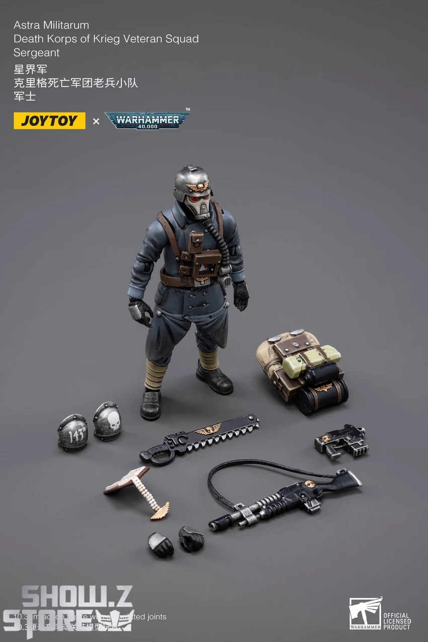 JoyToy Source 1/18 Warhammer 40K Death Korps Of Krieg Veteran Squad Sergeant 4 JoyToy Source 1/18 Warhammer 40K Death Korps Of Krieg Veteran Squad Sergeant - Image 4