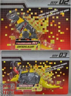 NTF NTF-02 Tyrannorsaur Grimlock & NTF-03 Triceratops Slag Set Of 2 -MECHA REALM STORE 0e6a714305