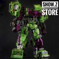Generation Toy GT-01GS Gravity Builder Devastator Green Shadow Clear Vesion Set Of 6