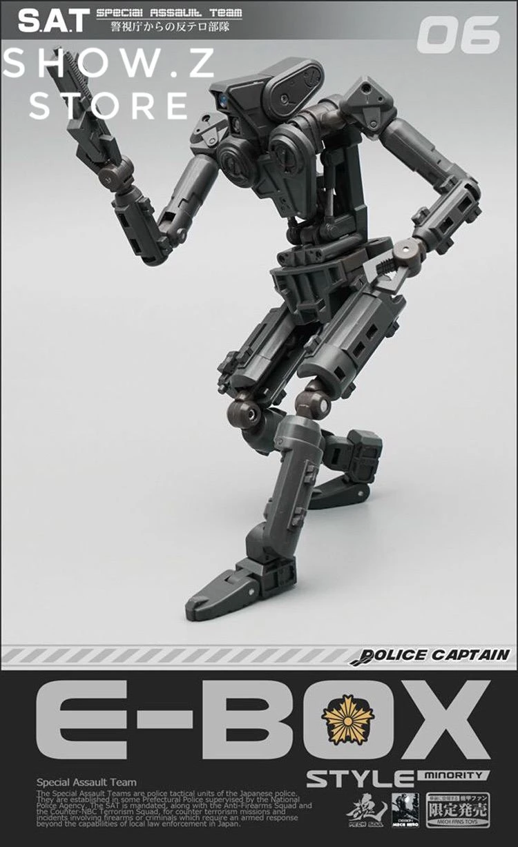 MechFansToys SAT-06B E-Box Assault Team Style Minority Black Version 4 MechFansToys SAT-06B E-Box Assault Team Style Minority Black Version - Image 4
