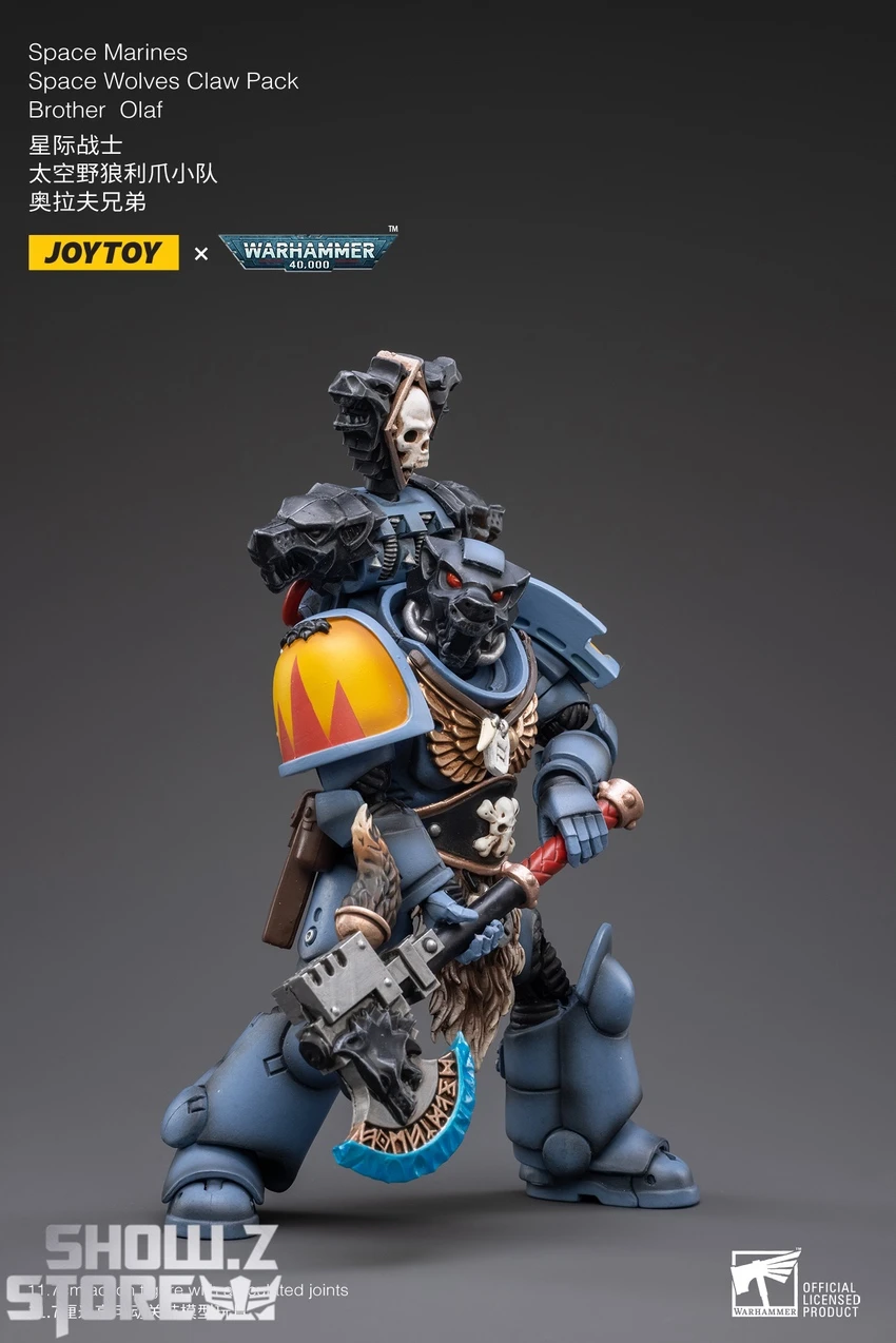 JoyToy Source 1/18 Warhammer 40K Space Wolves Claw Pack Brother Olaf 4 JoyToy Source 1/18 Warhammer 40K Space Wolves Claw Pack Brother Olaf - Image 4