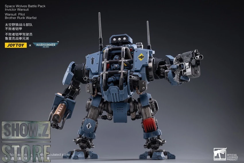 JoyToy Source 1/18 Warhammer 40K Space Wolves Battle Pack Invictor Warsuit & Brother Rurik Warfist 5 JoyToy Source 1/18 Warhammer 40K Space Wolves Battle Pack Invictor Warsuit & Brother Rurik Warfist - Image 5