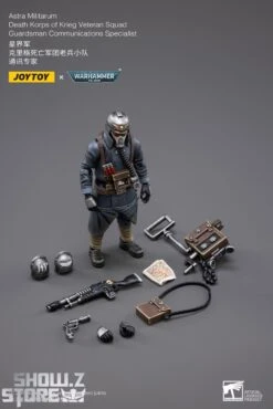 JoyToy Source 1/18 Warhammer 40K Death Korps Of Krieg Veteran Squad Guardsman Communications Specialist -MECHA REALM STORE 2507f23fa7