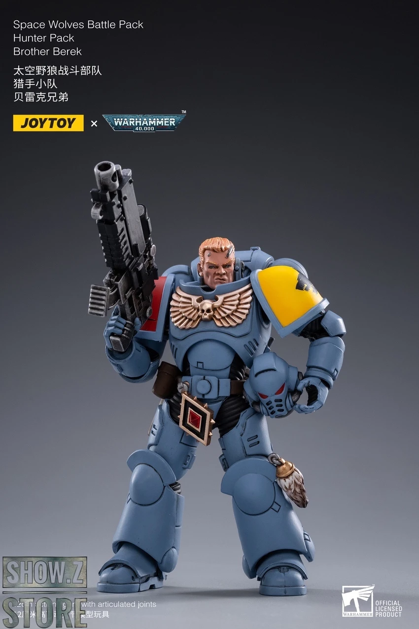 JoyToy Source 1/18 Warhammer 40K Space Wolves Battle Pack Hunter Pack Set Of 4 9 JoyToy Source 1/18 Warhammer 40K Space Wolves Battle Pack Hunter Pack Set Of 4 - Image 9