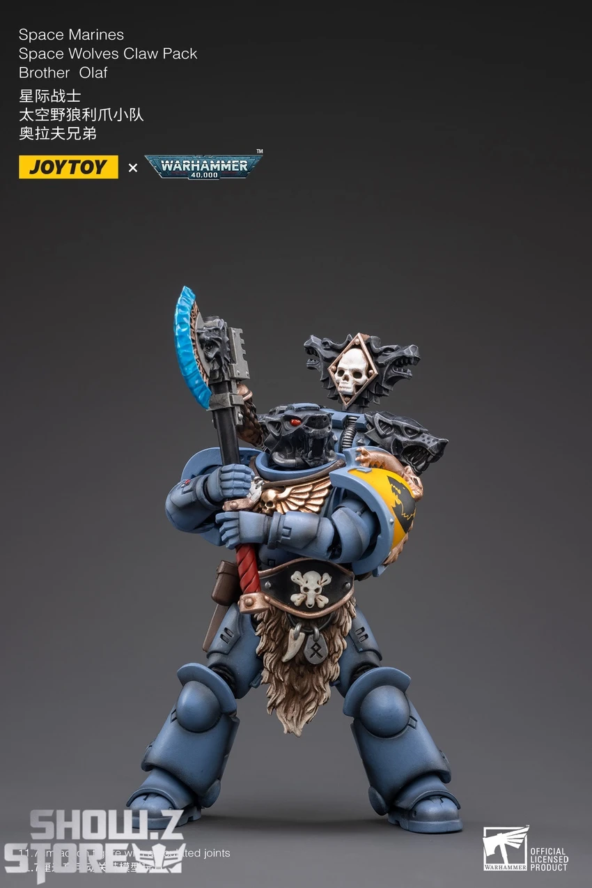 JoyToy Source 1/18 Warhammer 40K Space Wolves Claw Pack Brother Olaf 6 JoyToy Source 1/18 Warhammer 40K Space Wolves Claw Pack Brother Olaf - Image 6