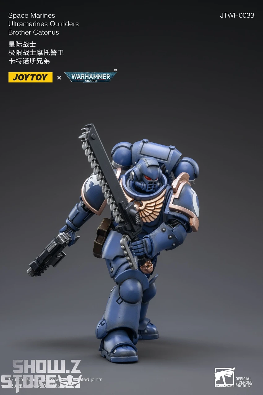 JoyToy Source 1/18 Warhammer 40K Space Marines Ultramarines Outriders Brother Catonus 4 JoyToy Source 1/18 Warhammer 40K Space Marines Ultramarines Outriders Brother Catonus - Image 4