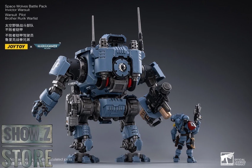 JoyToy Source 1/18 Warhammer 40K Space Wolves Battle Pack Invictor Warsuit & Brother Rurik Warfist 4 JoyToy Source 1/18 Warhammer 40K Space Wolves Battle Pack Invictor Warsuit & Brother Rurik Warfist - Image 4