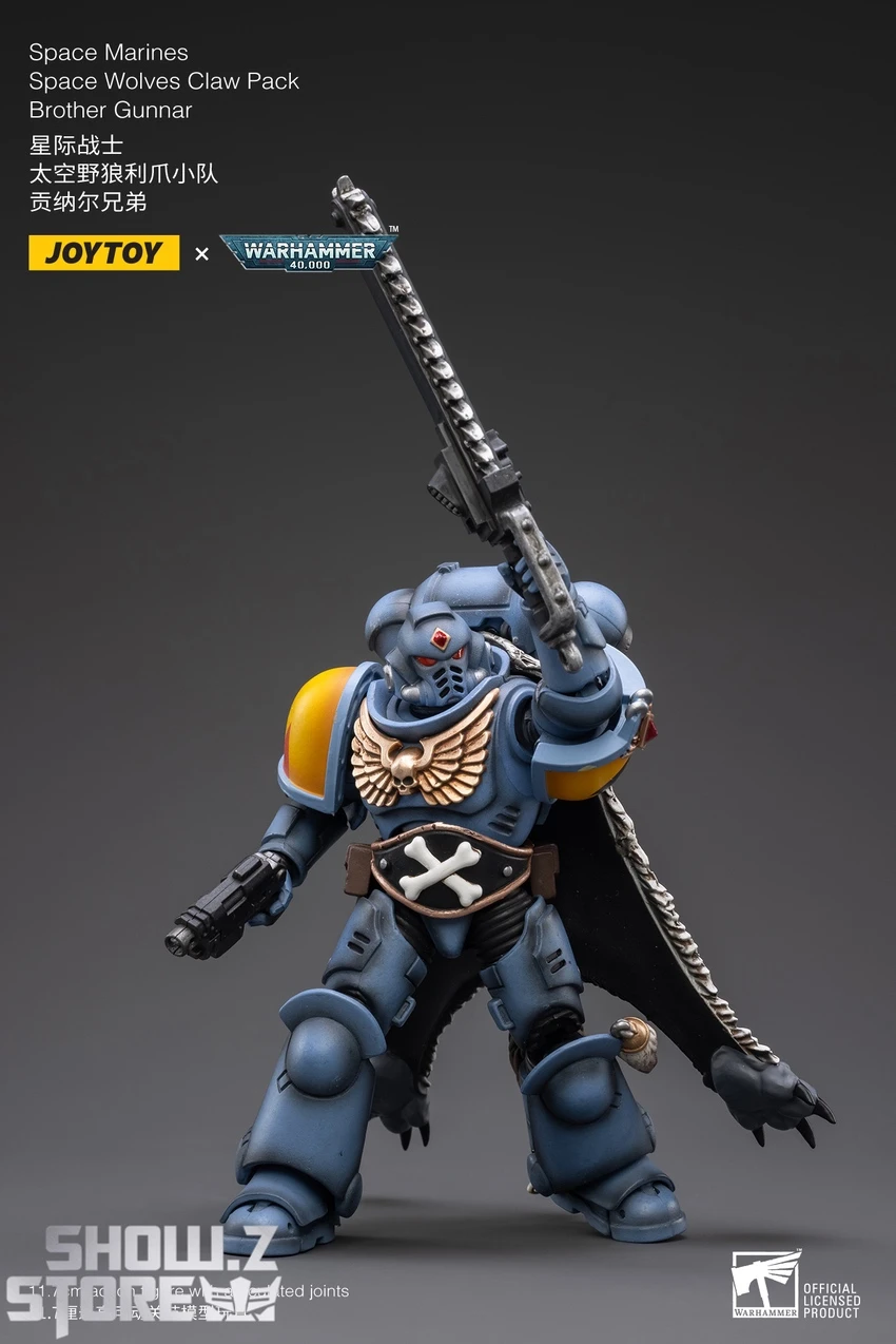 JoyToy Source 1/18 Warhammer 40K Space Wolves Claw Pack Brother Gunnar 9 JoyToy Source 1/18 Warhammer 40K Space Wolves Claw Pack Brother Gunnar - Image 9