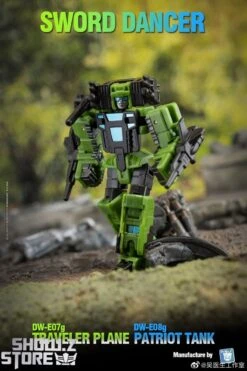 Dr.Wu Sword Dancer Slamdance DW-E07G Traveler Plane Raindance & DW-E08G Patriot Tank Grandslam Set Of 2 Green Version -MECHA REALM STORE 39cd28e675