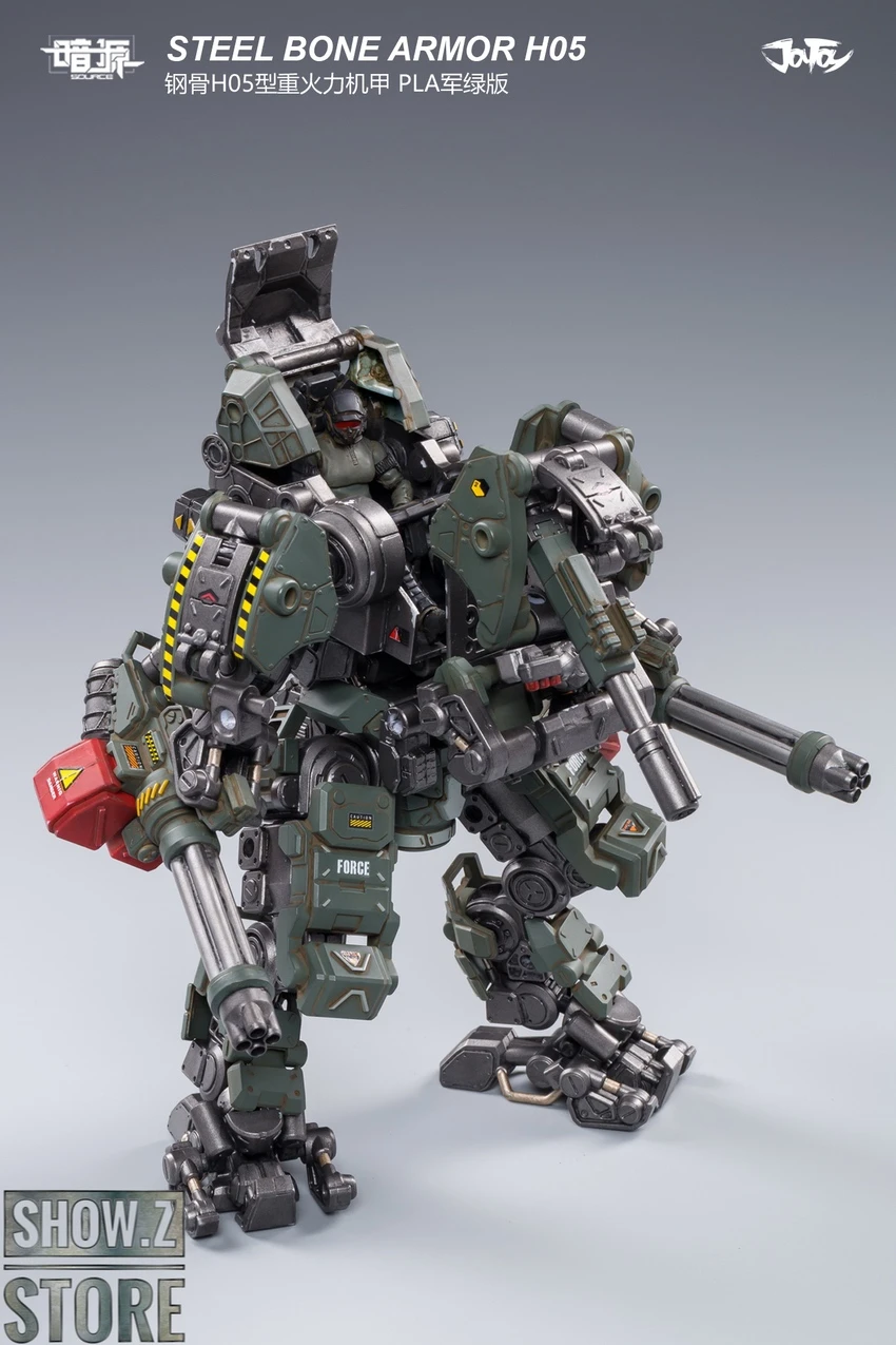 JoyToy Source 1/25 H05 Steel Bone Attack Mecha Military Green Color W/ Pilot 10 JoyToy Source 1/25 H05 Steel Bone Attack Mecha Military Green Color W/ Pilot - Image 10