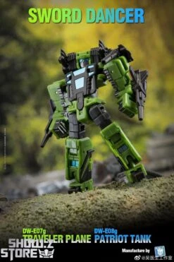 Dr.Wu Sword Dancer Slamdance DW-E07G Traveler Plane Raindance & DW-E08G Patriot Tank Grandslam Set Of 2 Green Version -MECHA REALM STORE 3bb1707baf