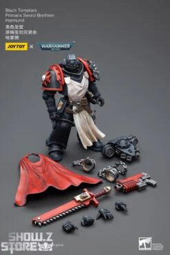 JoyToy Source 1/18 Warhammer 40K Black Templars Primaris Sword Brethren Harmund -MECHA REALM STORE 40c039b4a4