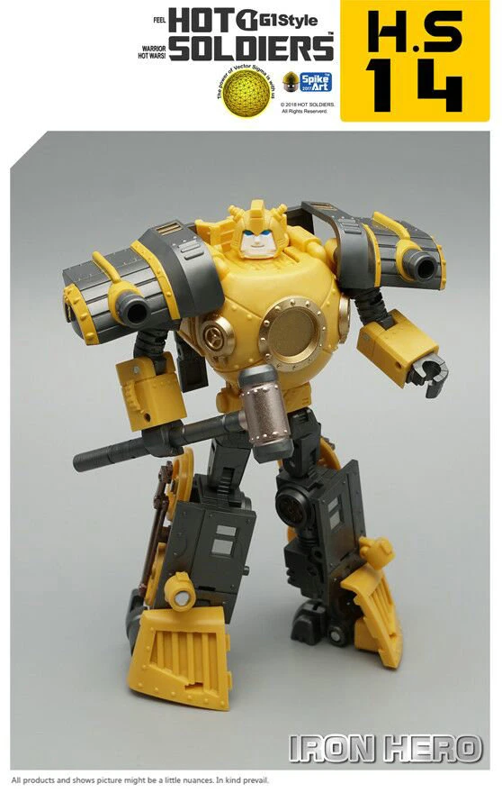 Mech Planet Hot Soldiers HS14 Iron Hero Bumblebee Hearts Of Steel 5 Mech Planet Hot Soldiers HS14 Iron Hero Bumblebee Hearts Of Steel - Image 5