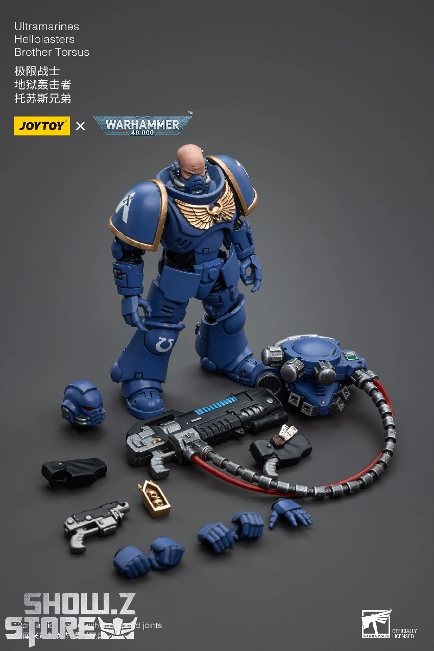 JoyToy Source 1/18 Warhammer 40K Ultramarines Hellblasters Brother Torsus 10 JoyToy Source 1/18 Warhammer 40K Ultramarines Hellblasters Brother Torsus - Image 10