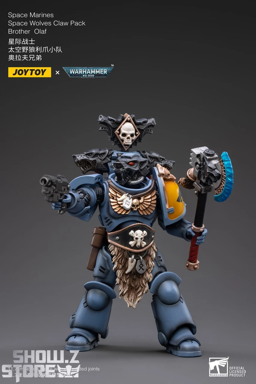 JoyToy Source 1/18 Warhammer 40K Space Wolves Claw Pack Brother Olaf 3 JoyToy Source 1/18 Warhammer 40K Space Wolves Claw Pack Brother Olaf - Image 3