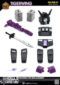 MHZ Toys MINI-07 Tigerwing Menasor Combiner Set Of 5 Oversized Version -MECHA REALM STORE 4b09826434