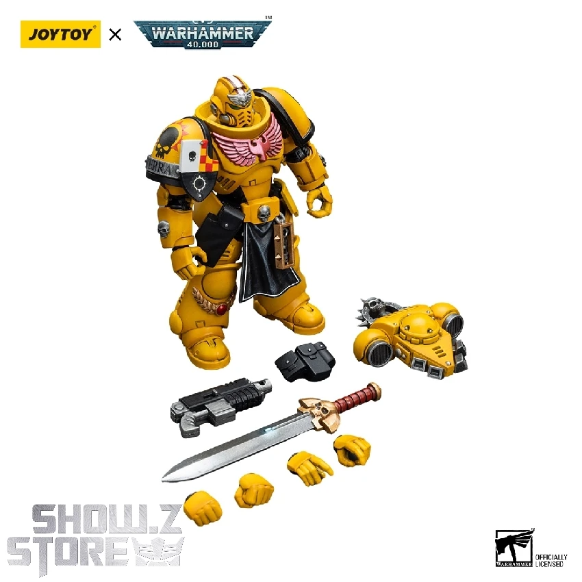 JoyToy Source 1/18 Warhammer 40K Imperial Fists Lieutenant W/ Power Sword 2 JoyToy Source 1/18 Warhammer 40K Imperial Fists Lieutenant W/ Power Sword - Image 2
