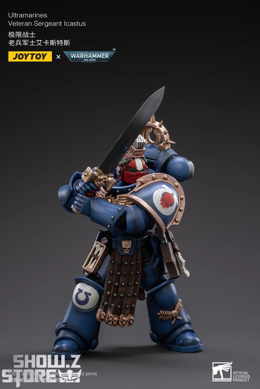 JoyToy Source 1/18 Warhammer 40K Space Ultramarines Veteran Sergeant Icastus 1 JoyToy Source 1/18 Warhammer 40K Space Ultramarines Veteran Sergeant Icastus