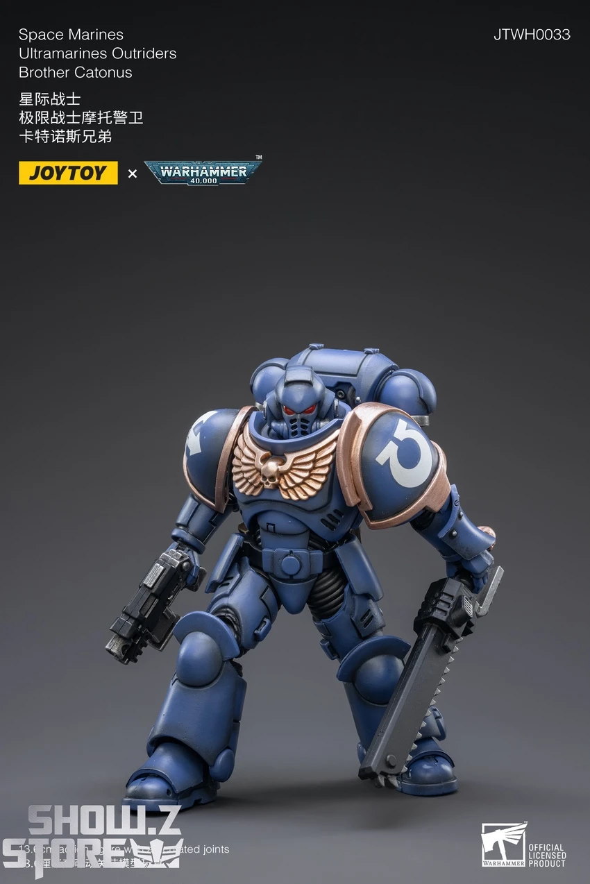 JoyToy Source 1/18 Warhammer 40K Space Marines Ultramarines Outriders Brother Catonus 3 JoyToy Source 1/18 Warhammer 40K Space Marines Ultramarines Outriders Brother Catonus - Image 3