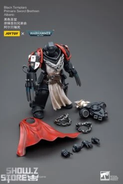 JoyToy Source 1/18 Warhammer 40K Black Templars Primaris Sword Brethren Alberic -MECHA REALM STORE 59d0de89ee