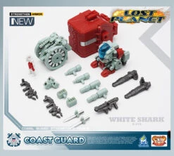 MechFansToys Lost Planet Coast Guard CG01 White Shark & CG02 Red Dragon -MECHA REALM STORE 59d1e6c457