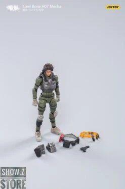 JoyToy Source 1/24 H07 Steel Bone Firepower Mecha Olive Version W/ Pilot -MECHA REALM STORE 5a6f14239b