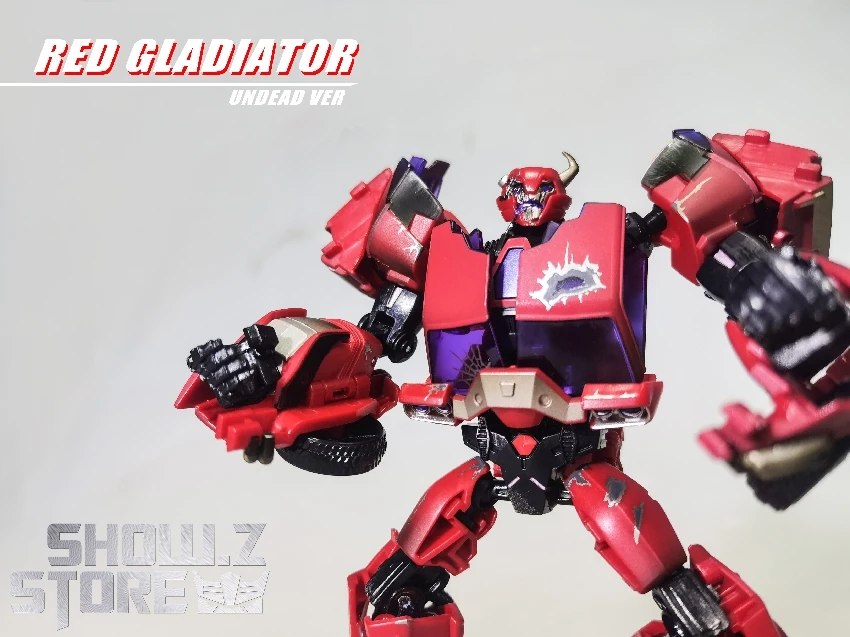 APC Toys Red Gladiator TFP Cliffjumper Zombie Version 3 APC Toys Red Gladiator TFP Cliffjumper Zombie Version - Image 3