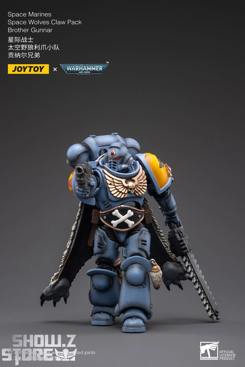 JoyToy Source 1/18 Warhammer 40K Space Wolves Claw Pack Brother Gunnar 5 JoyToy Source 1/18 Warhammer 40K Space Wolves Claw Pack Brother Gunnar - Image 5