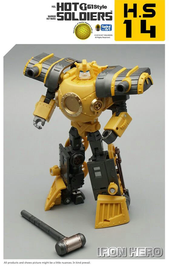 Mech Planet Hot Soldiers HS14 Iron Hero Bumblebee Hearts Of Steel 4 Mech Planet Hot Soldiers HS14 Iron Hero Bumblebee Hearts Of Steel - Image 4