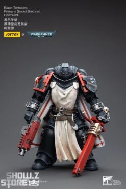 JoyToy Source 1/18 Warhammer 40K Black Templars Primaris Sword Brethren Harmund -MECHA REALM STORE 75513903ae
