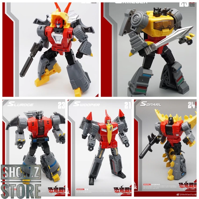 MechFansToys MF-21N(RED)/22N/23N/24N/25N Swoop(RED)/Slag/Sludge/Snarl/Grimlock Set Of 5 2 MechFansToys MF-21N(RED)/22N/23N/24N/25N Swoop(RED)/Slag/Sludge/Snarl/Grimlock Set Of 5 - Image 2
