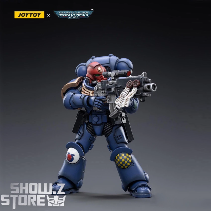JoyToy Source 1/18 Warhammer 40K Ultramarines Heroes Of The Chapter Brother Veteran Sergeant Castor 2 JoyToy Source 1/18 Warhammer 40K Ultramarines Heroes Of The Chapter Brother Veteran Sergeant Castor - Image 2