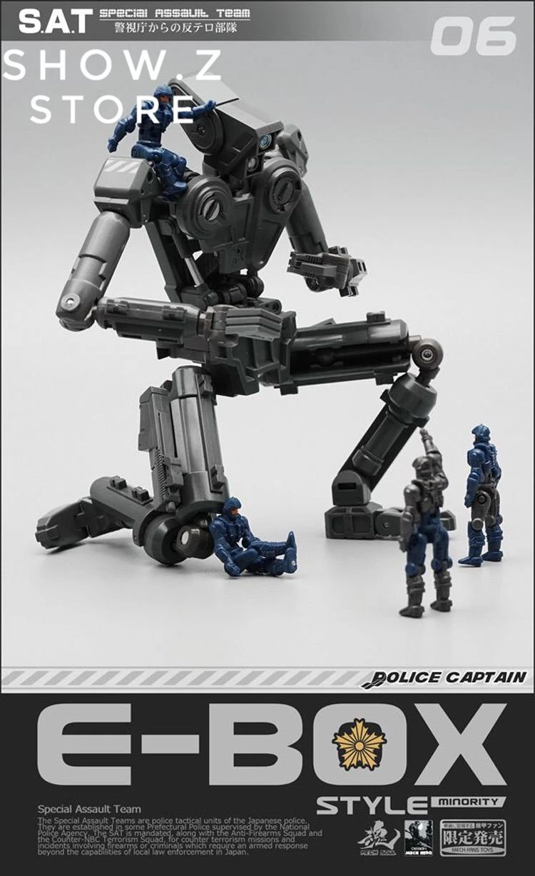 MechFansToys SAT-06B E-Box Assault Team Style Minority Black Version 3 MechFansToys SAT-06B E-Box Assault Team Style Minority Black Version - Image 3