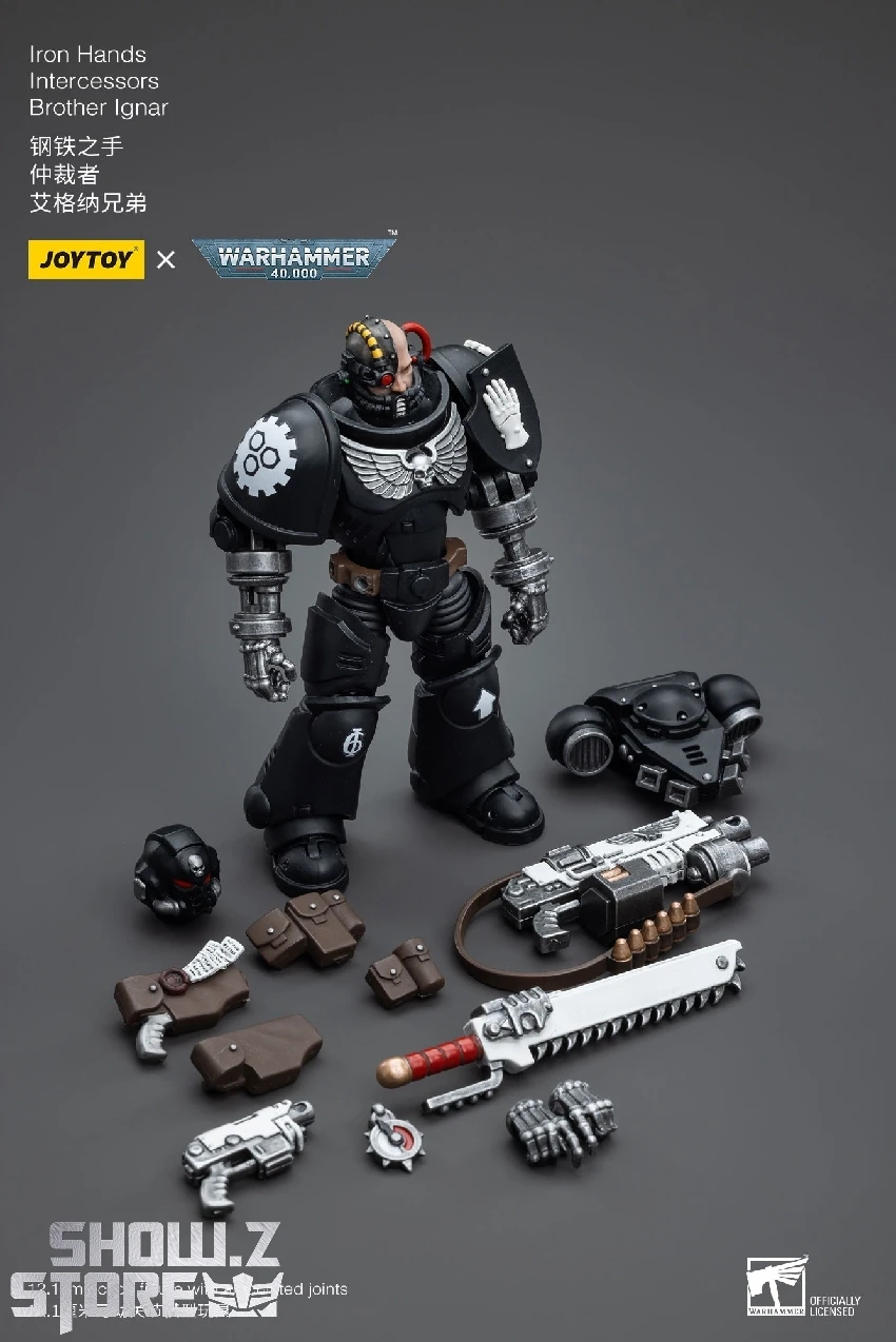 JoyToy Source 1/18 Warhammer 40K Iron Hands Intercessors Brother Ignar 9 JoyToy Source 1/18 Warhammer 40K Iron Hands Intercessors Brother Ignar - Image 9