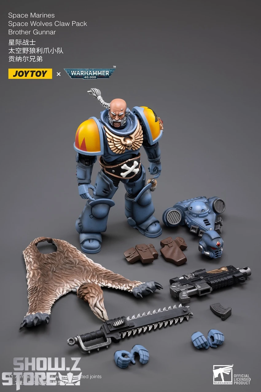 JoyToy Source 1/18 Warhammer 40K Space Wolves Claw Pack Brother Gunnar 7 JoyToy Source 1/18 Warhammer 40K Space Wolves Claw Pack Brother Gunnar - Image 7