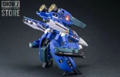 Valkyrie Factory VF 1/60 VF-1J Valkyrie Maximilian Jenius Custom Macross Robotech Blue Version W/ Super Space Part -MECHA REALM STORE 94811989de