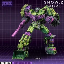 Toyworld TW TW-C07A TWC07A Constructor Devastator Cel Cell Shaded Standard Version Set Of 6 -MECHA REALM STORE 9584e64d4e