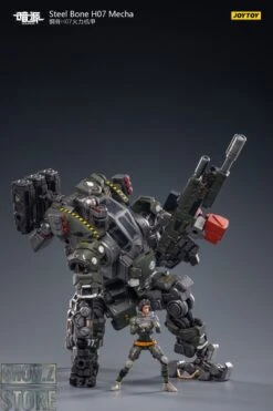 JoyToy Source 1/24 H07 Steel Bone Firepower Mecha Olive Version W/ Pilot -MECHA REALM STORE 97ec8b117e