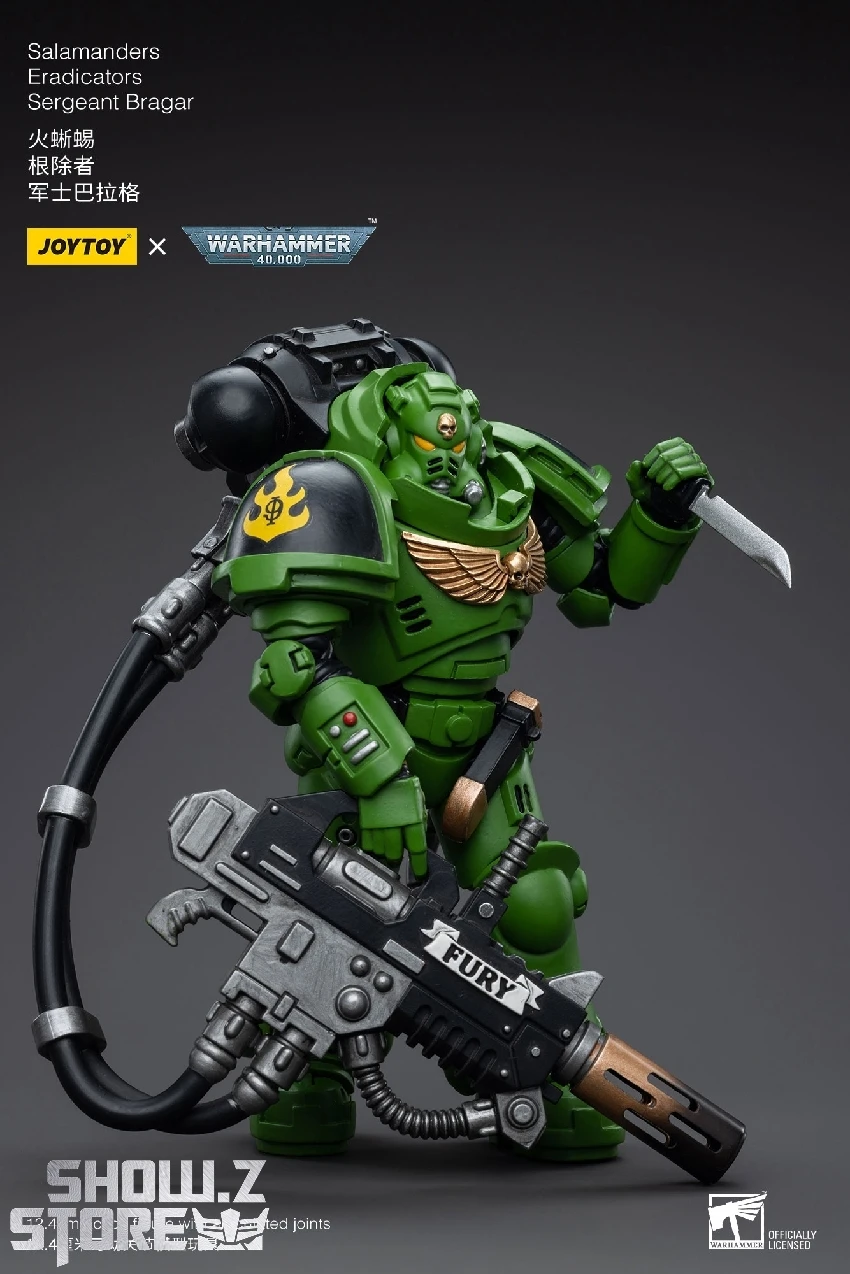 JoyToy Source 1/18 Warhammer 40K Salamanders Eradicators Sergeant Bragar 8 JoyToy Source 1/18 Warhammer 40K Salamanders Eradicators Sergeant Bragar - Image 8