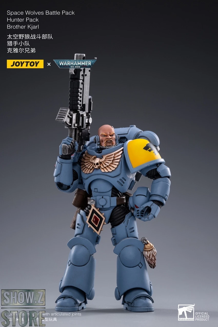 JoyToy Source 1/18 Warhammer 40K Space Wolves Battle Pack Hunter Pack Set Of 4 7 JoyToy Source 1/18 Warhammer 40K Space Wolves Battle Pack Hunter Pack Set Of 4 - Image 7
