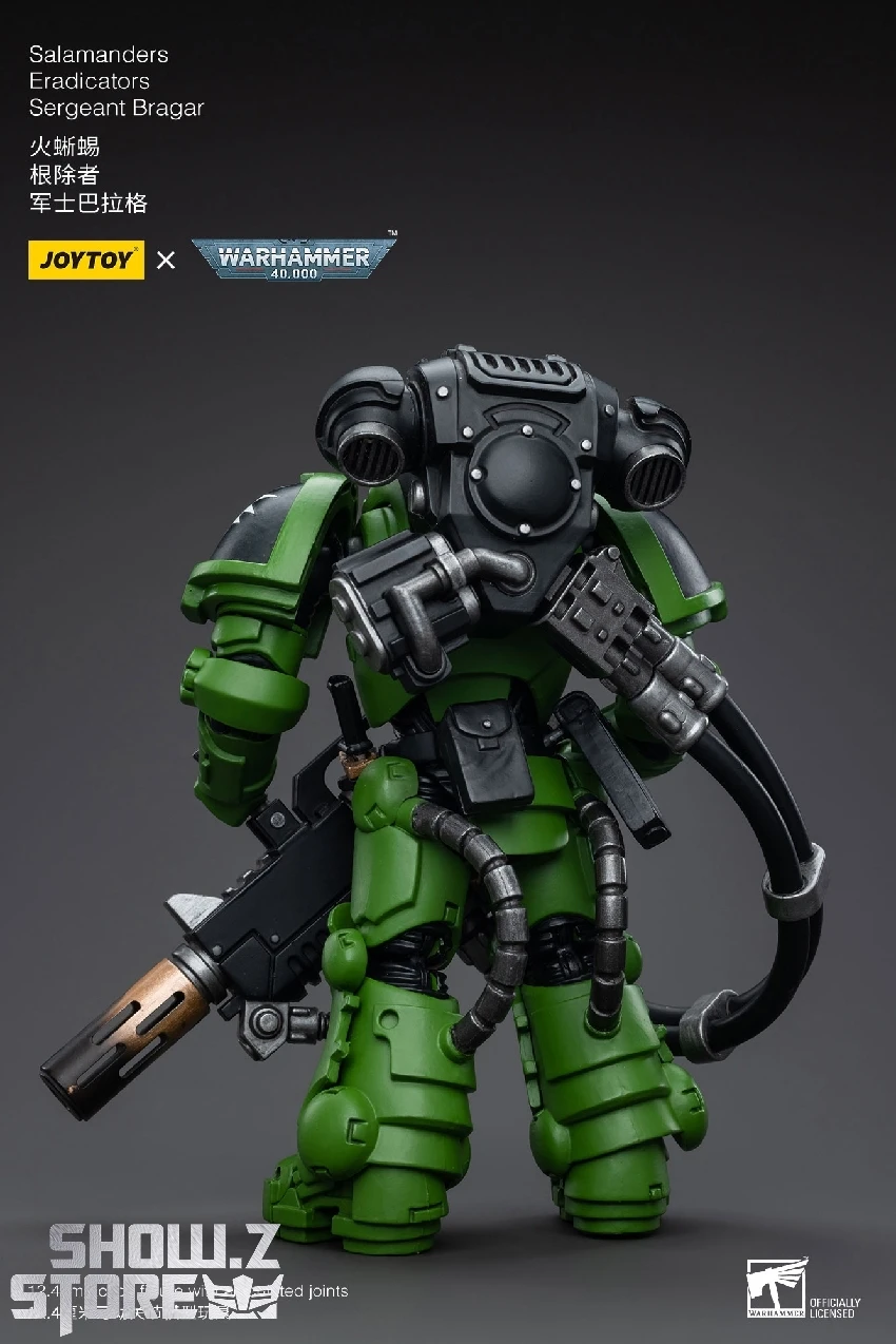 JoyToy Source 1/18 Warhammer 40K Salamanders Eradicators Sergeant Bragar 2 JoyToy Source 1/18 Warhammer 40K Salamanders Eradicators Sergeant Bragar - Image 2