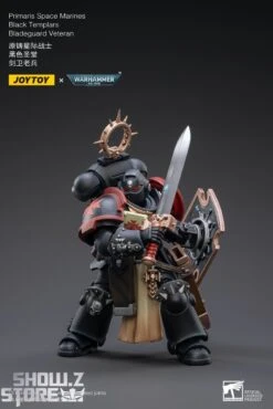 JoyToy Source 1/18 Warhammer 40K Black Templars Bladeguard Veteran -MECHA REALM STORE ab3eb5b380
