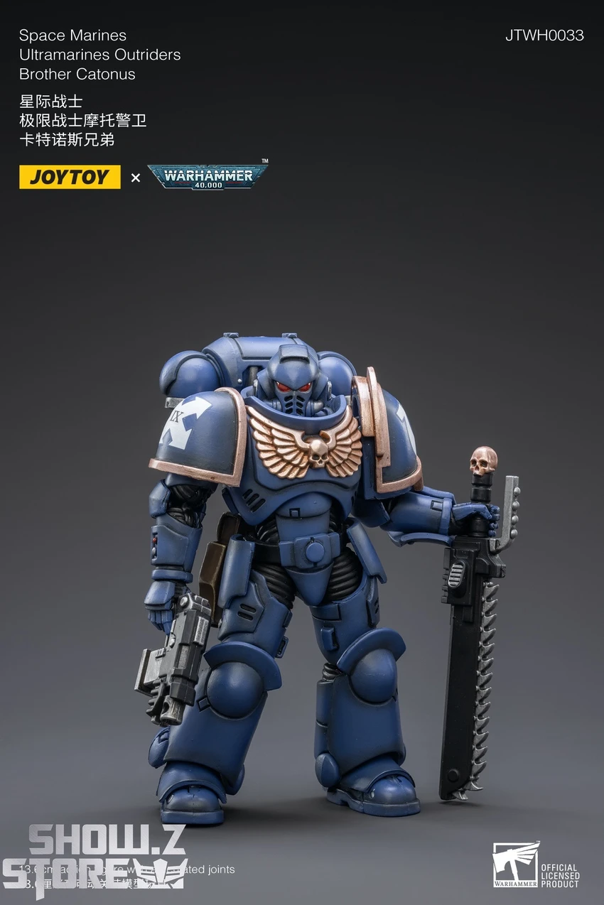 JoyToy Source 1/18 Warhammer 40K Space Marines Ultramarines Outriders Brother Catonus 6 JoyToy Source 1/18 Warhammer 40K Space Marines Ultramarines Outriders Brother Catonus - Image 6