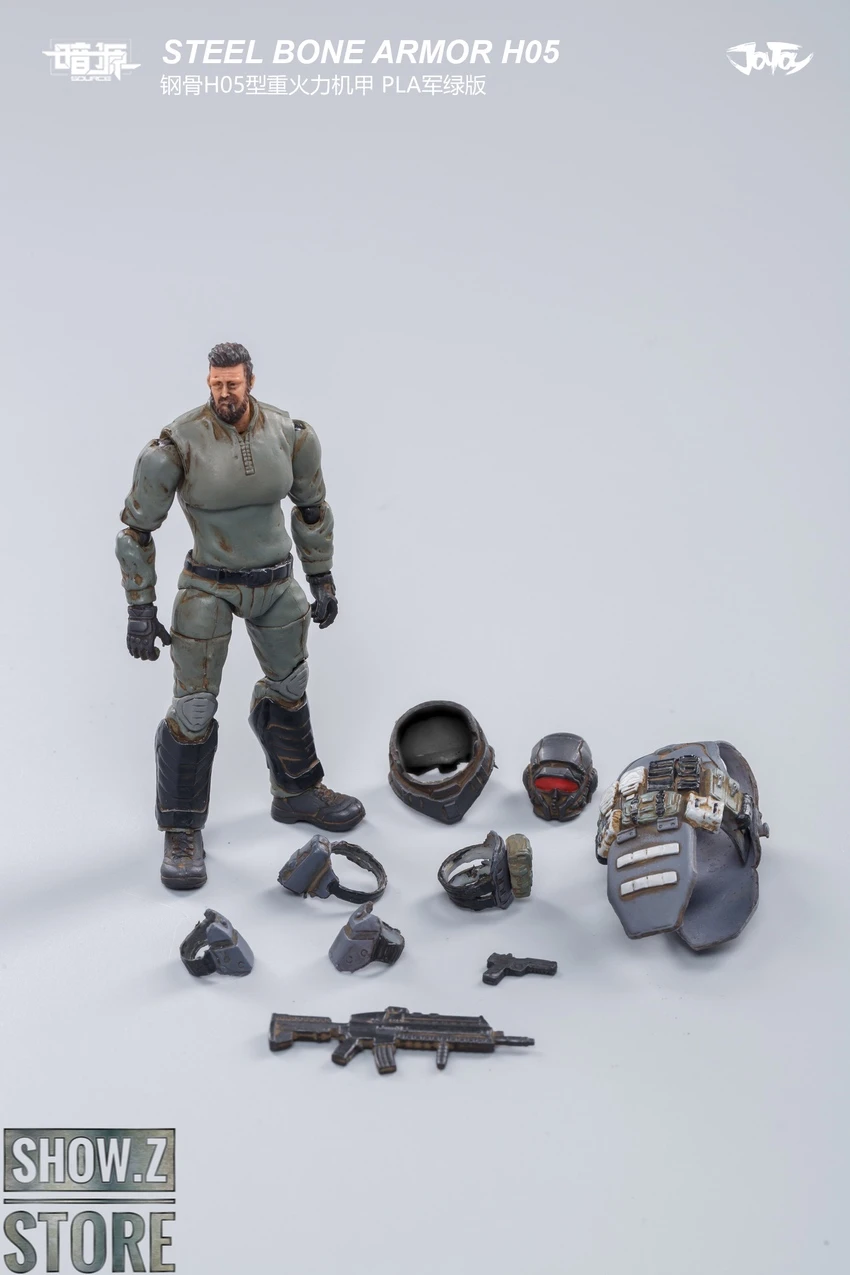 JoyToy Source 1/25 H05 Steel Bone Attack Mecha Military Green Color W/ Pilot 13 JoyToy Source 1/25 H05 Steel Bone Attack Mecha Military Green Color W/ Pilot - Image 13