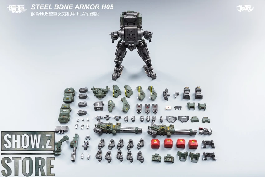 JoyToy Source 1/25 H05 Steel Bone Attack Mecha Military Green Color W/ Pilot 11 JoyToy Source 1/25 H05 Steel Bone Attack Mecha Military Green Color W/ Pilot - Image 11