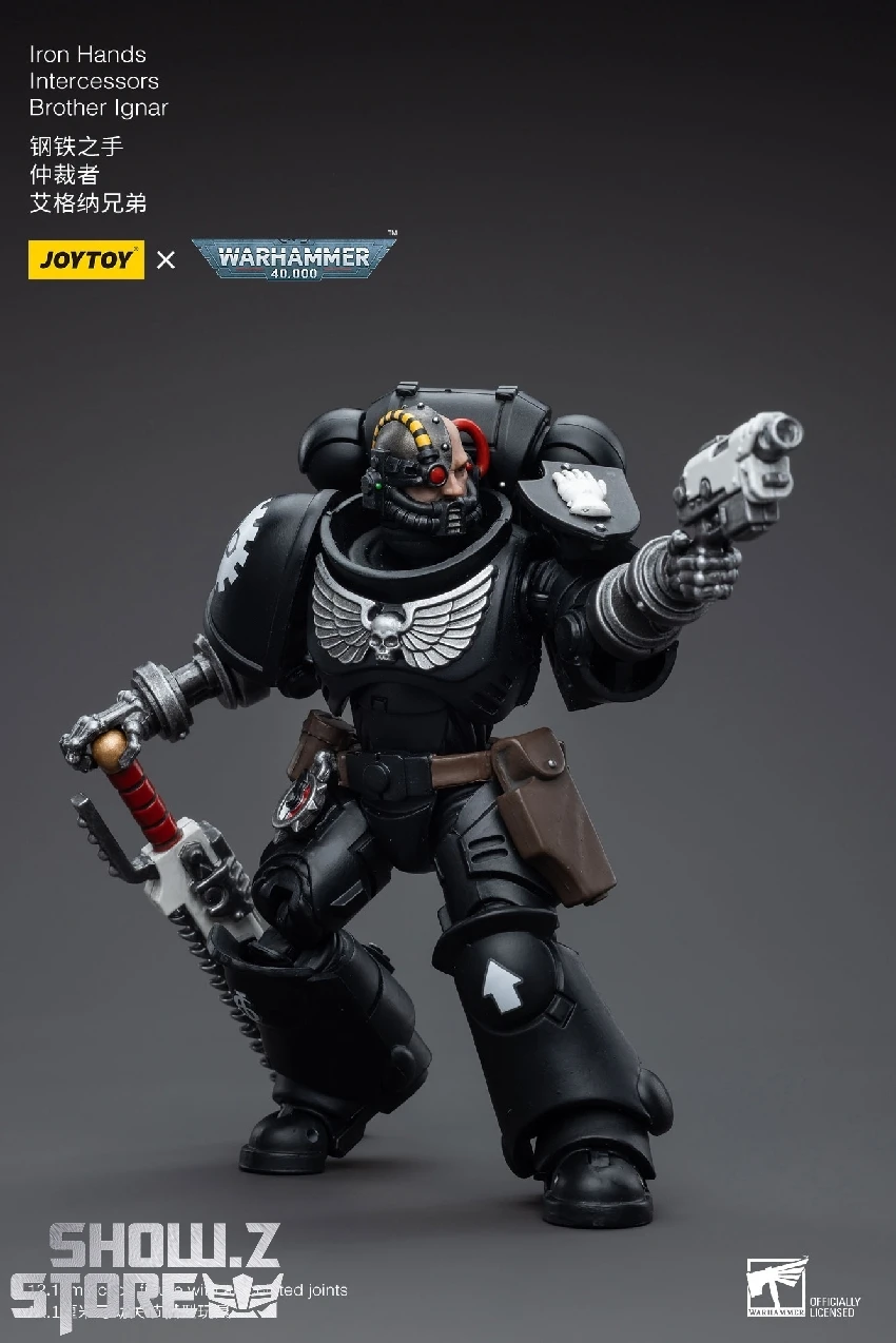 JoyToy Source 1/18 Warhammer 40K Iron Hands Intercessors Brother Ignar 8 JoyToy Source 1/18 Warhammer 40K Iron Hands Intercessors Brother Ignar - Image 8