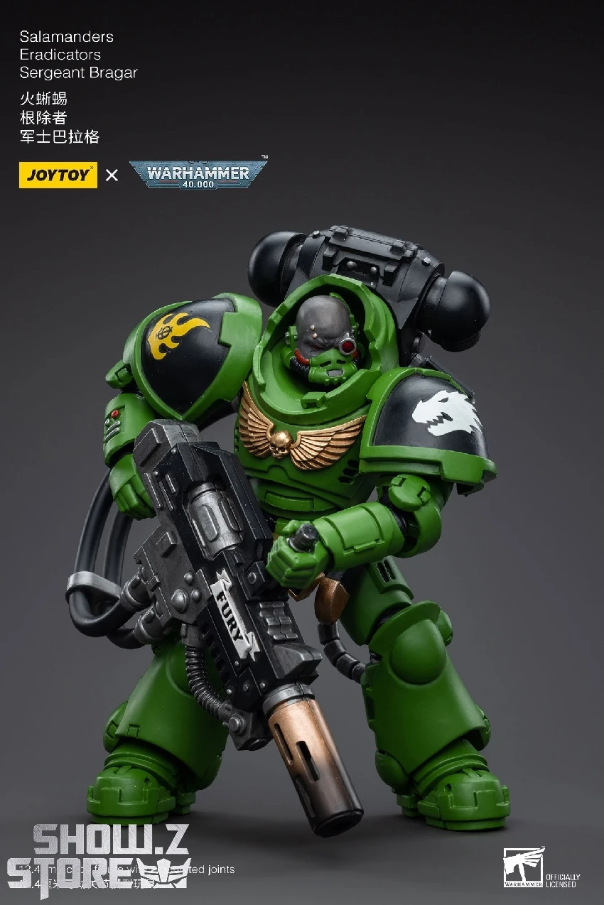 JoyToy Source 1/18 Warhammer 40K Salamanders Eradicators Sergeant Bragar 7 JoyToy Source 1/18 Warhammer 40K Salamanders Eradicators Sergeant Bragar - Image 7