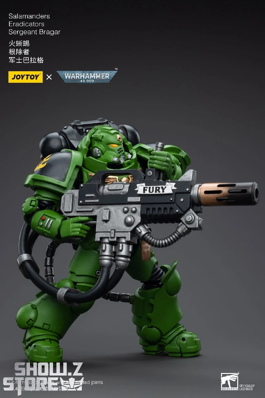JoyToy Source 1/18 Warhammer 40K Salamanders Eradicators Sergeant Bragar 5 JoyToy Source 1/18 Warhammer 40K Salamanders Eradicators Sergeant Bragar - Image 5