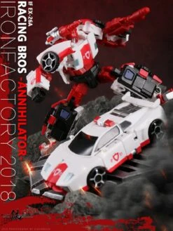 IronFactory EX-26A Racing Bros Annihilator Red Alert -MECHA REALM STORE c71639378a
